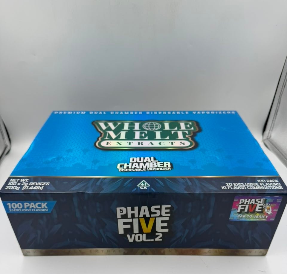 WHOLEMELT 2g NEW DUAL CHAMBER LIVE LIQUID DIAMOND DISPOSABLE VAPE